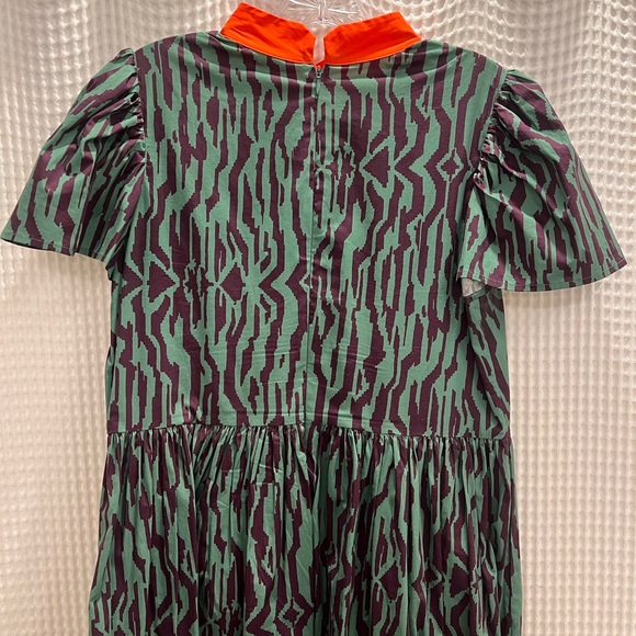 RHODE Green and Purple Patterned Dress - Picture 5 of 7